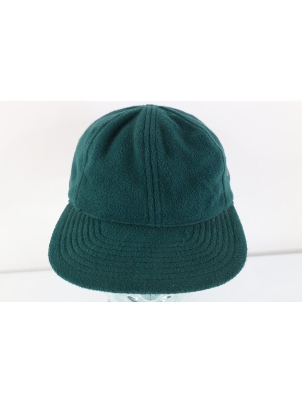 Vintage 90s Nike FIT Spell Out Fleece Running Jogging Buckle Back Hat Green OSFA
